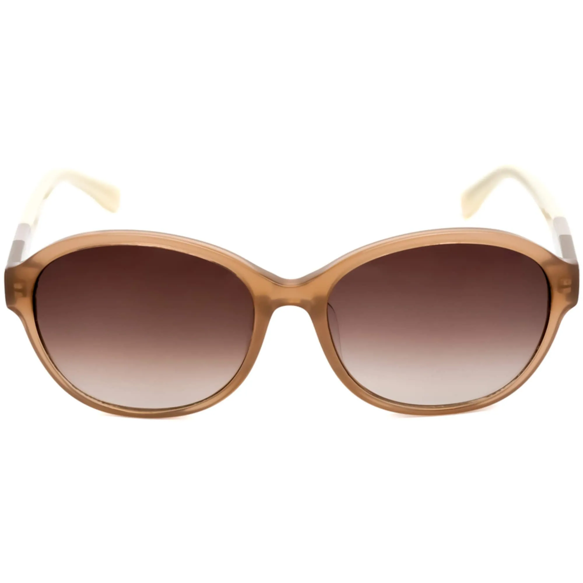 Lacoste Unisex Sunglasses - Transparent Brown/Beige Oval Frame | LACOSTE L808SA 264