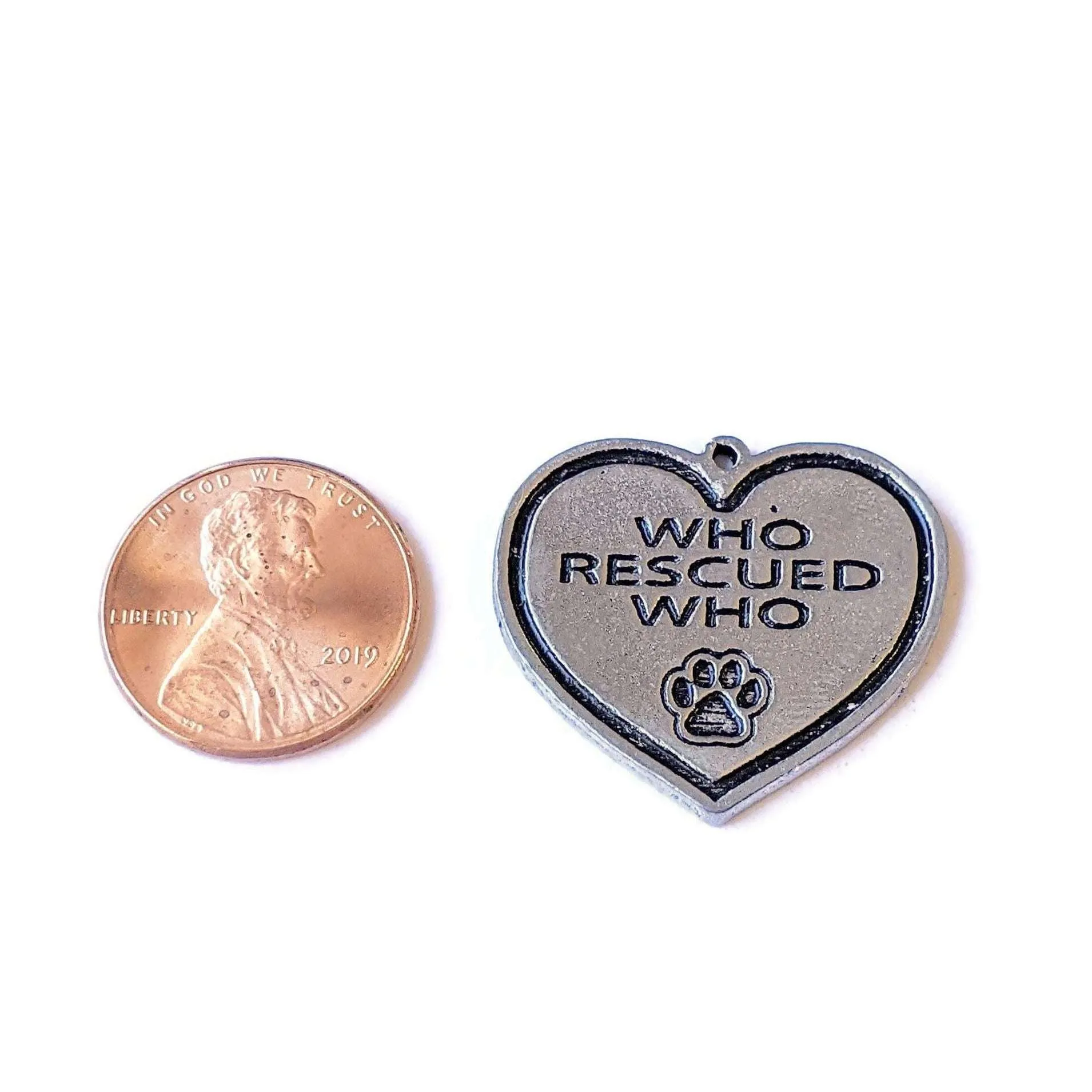 Large Who Rescued Who? Pendant