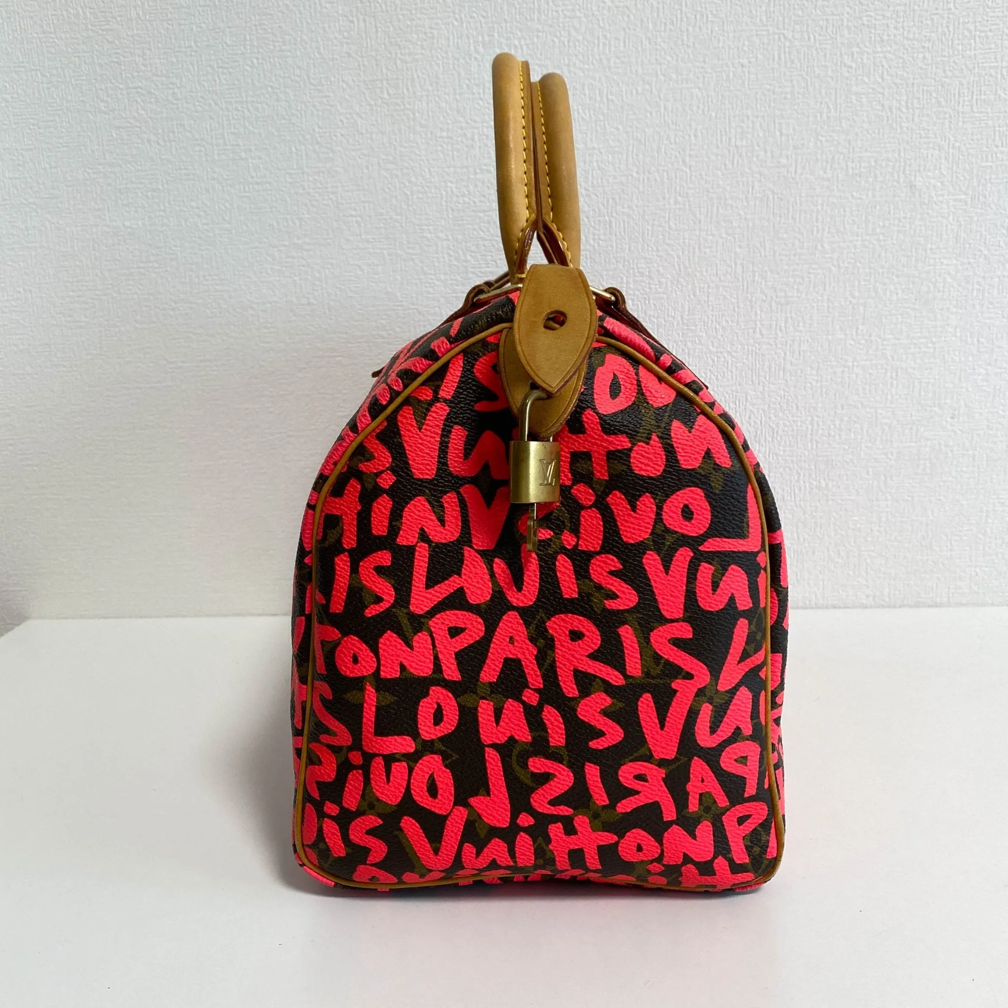 Limited Edition Fuchsia Graffiti Stephen Sprouse Speedy 30 Bag