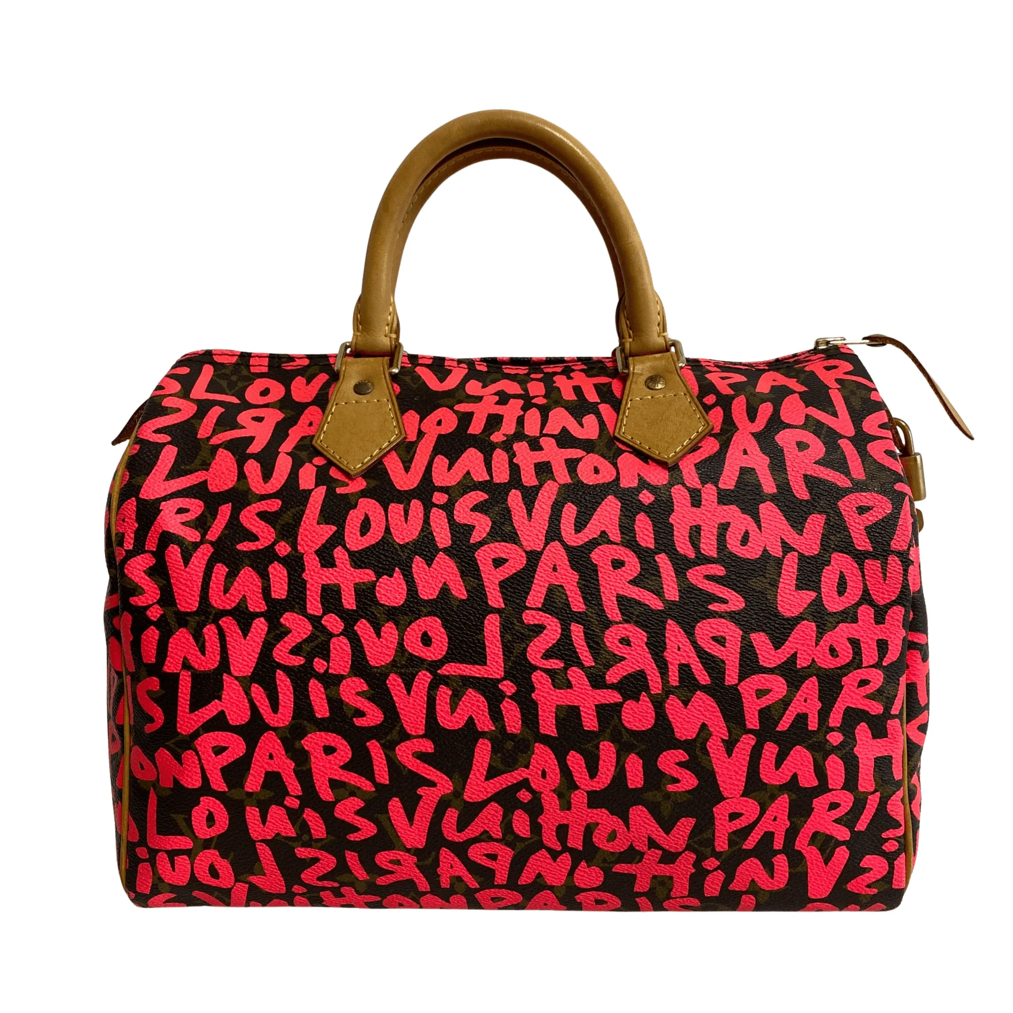 Limited Edition Fuchsia Graffiti Stephen Sprouse Speedy 30 Bag