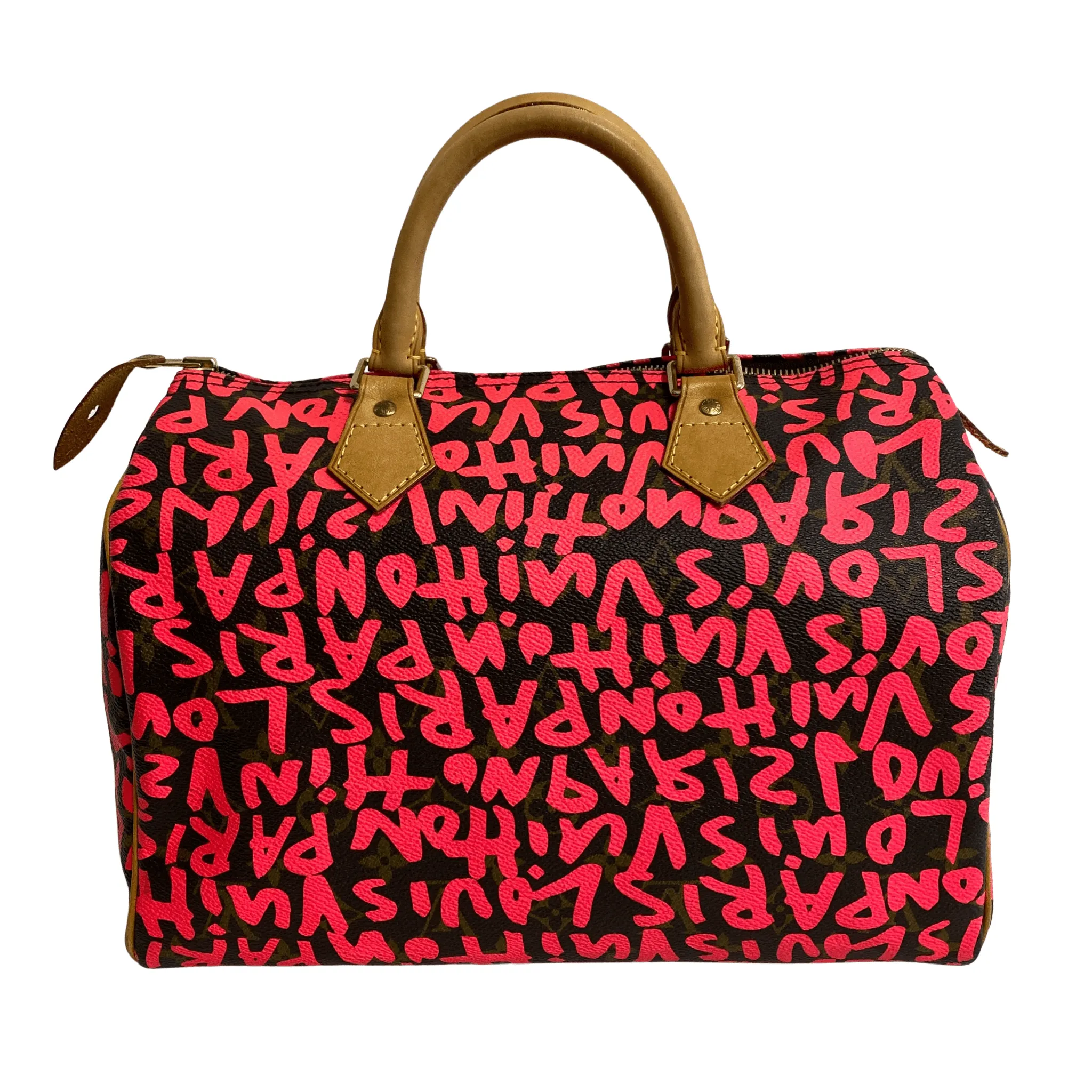 Limited Edition Fuchsia Graffiti Stephen Sprouse Speedy 30 Bag