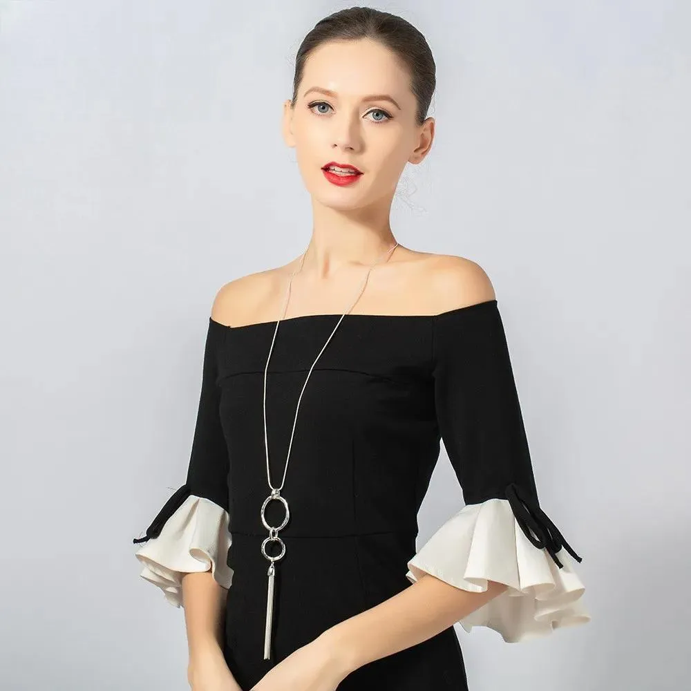 Long Chains Korean Fashion Christmas Gift Collar Necklace