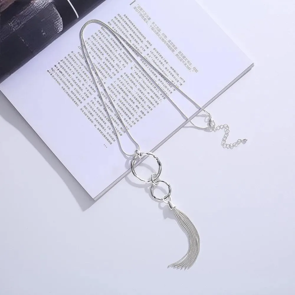 Long Chains Korean Fashion Christmas Gift Collar Necklace