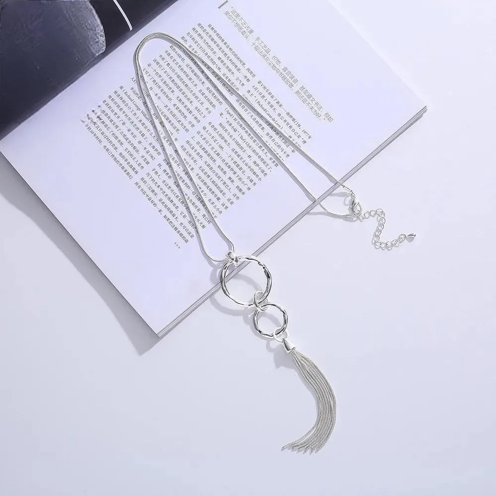 Long Chains Korean Fashion Christmas Gift Collar Necklace