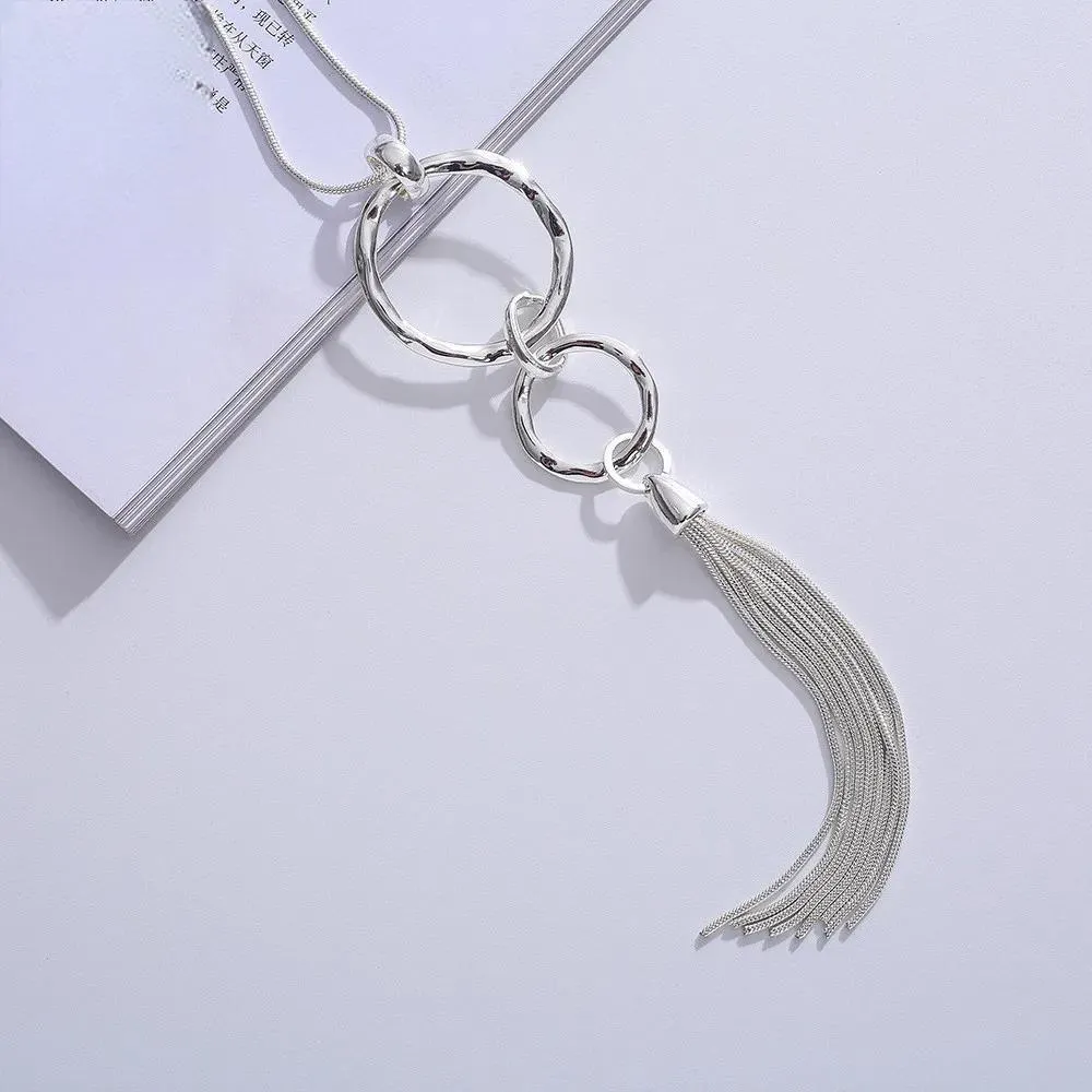 Long Chains Korean Fashion Christmas Gift Collar Necklace