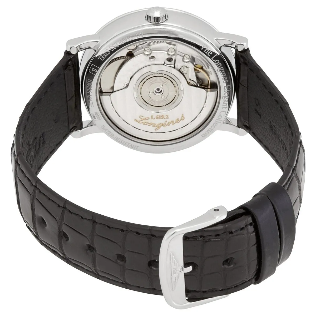 Longines Elegant Automatic Diamond Grey Dial Ladies Watch L4.809.4.77.2
