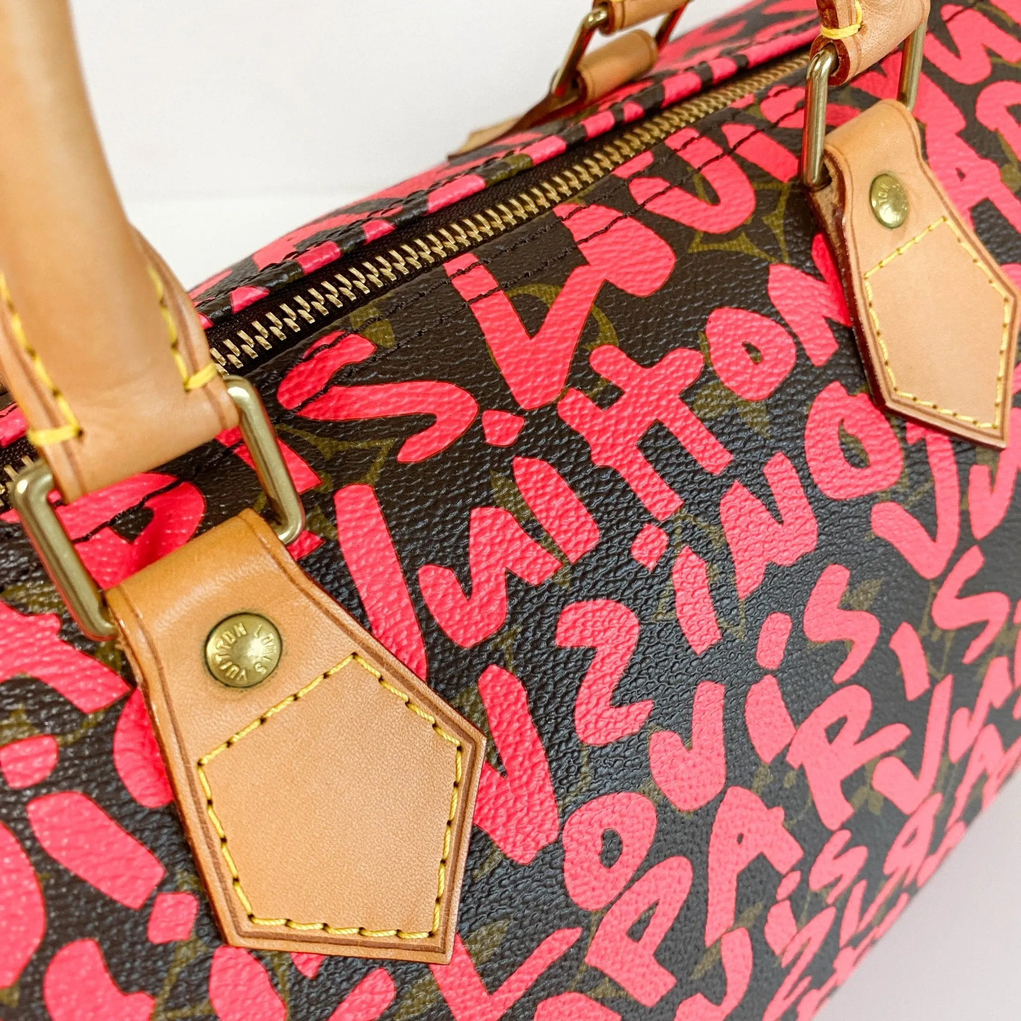 Louis Vuitton x Stephen Sprouse Monogram Graffiti Speedy 30 Hot Pink Fuchsia