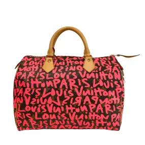 Louis Vuitton x Stephen Sprouse Monogram Graffiti Speedy 30 Hot Pink Fuchsia