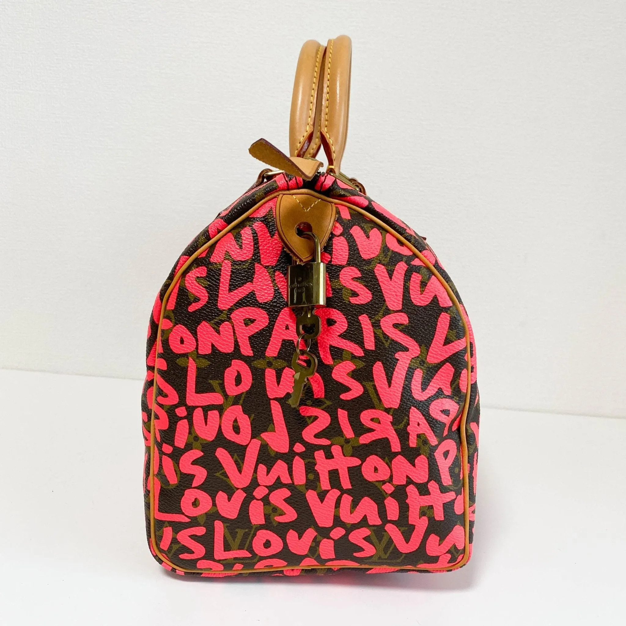 Louis Vuitton x Stephen Sprouse Monogram Graffiti Speedy 30 Hot Pink Fuchsia