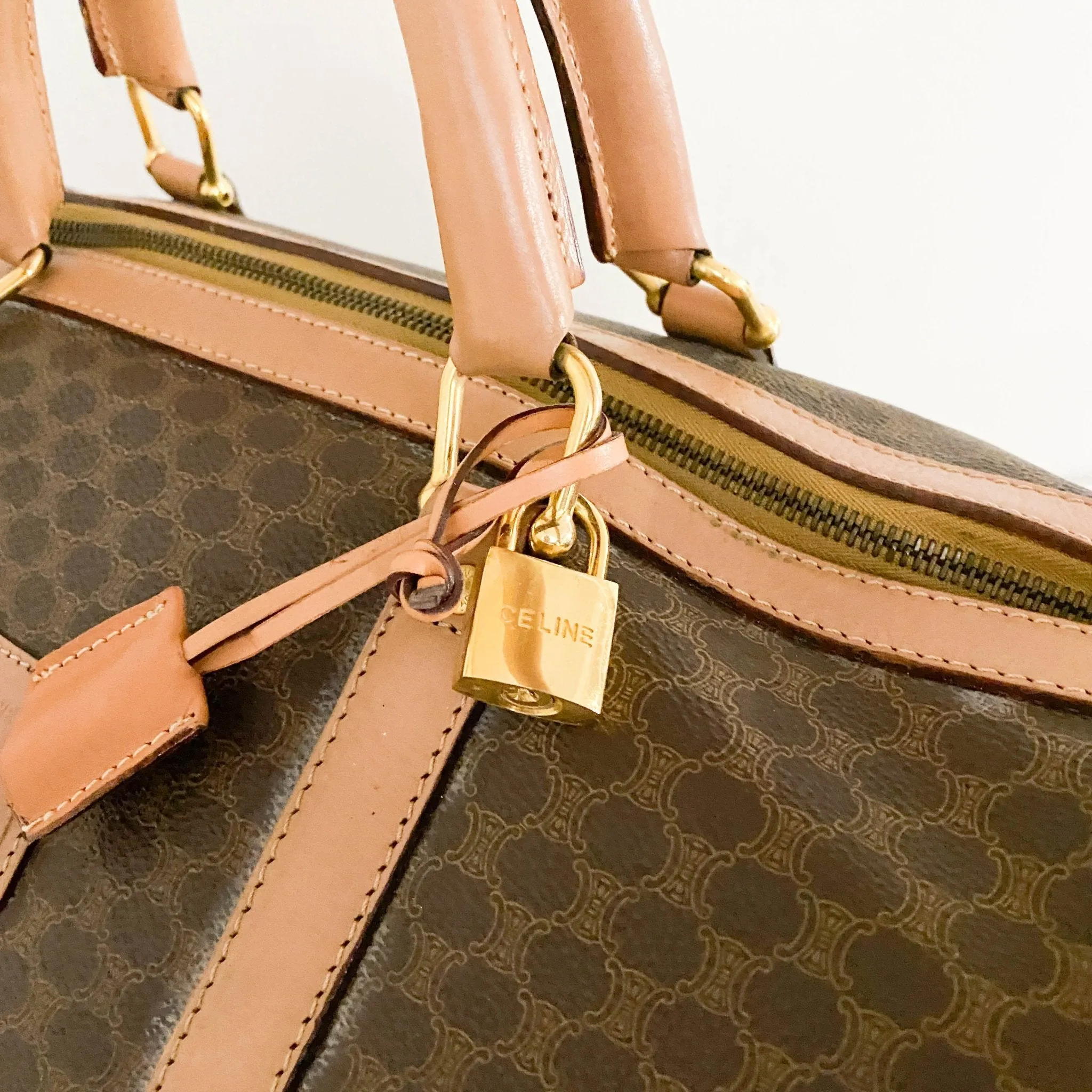 Macadam Canvas Boston Travel Bag