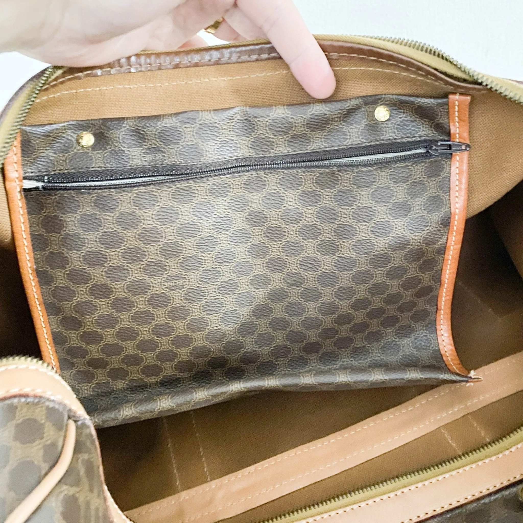 Macadam Canvas Boston Travel Bag
