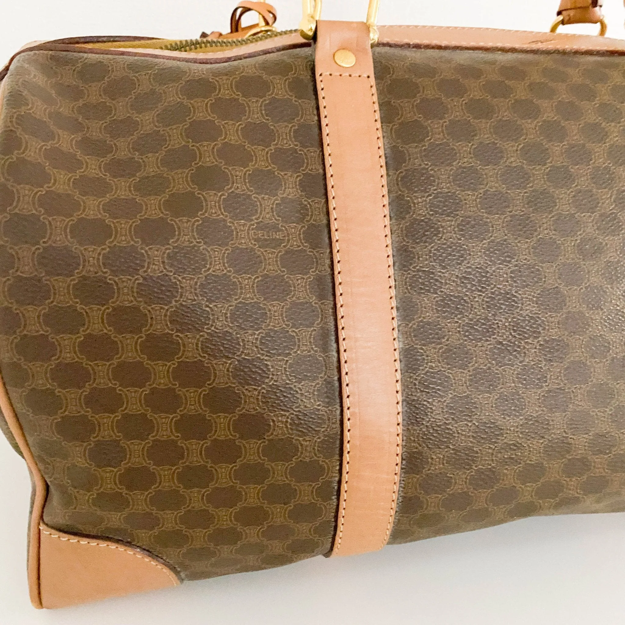 Macadam Canvas Boston Travel Bag