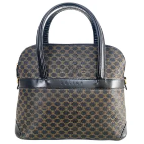 Macadam Triomphe Black Canvas Handle Bag