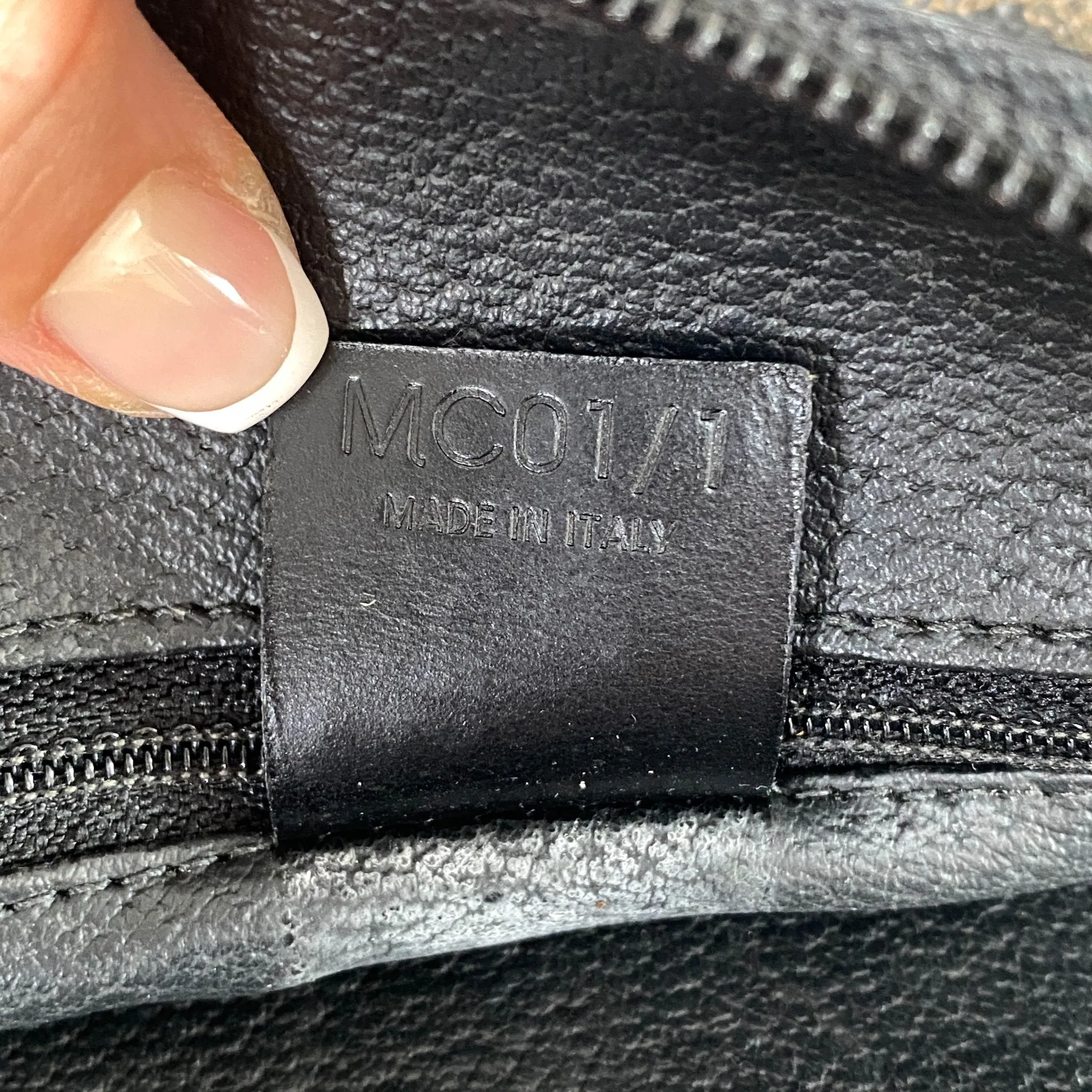 Macadam Triomphe Black Canvas Handle Bag