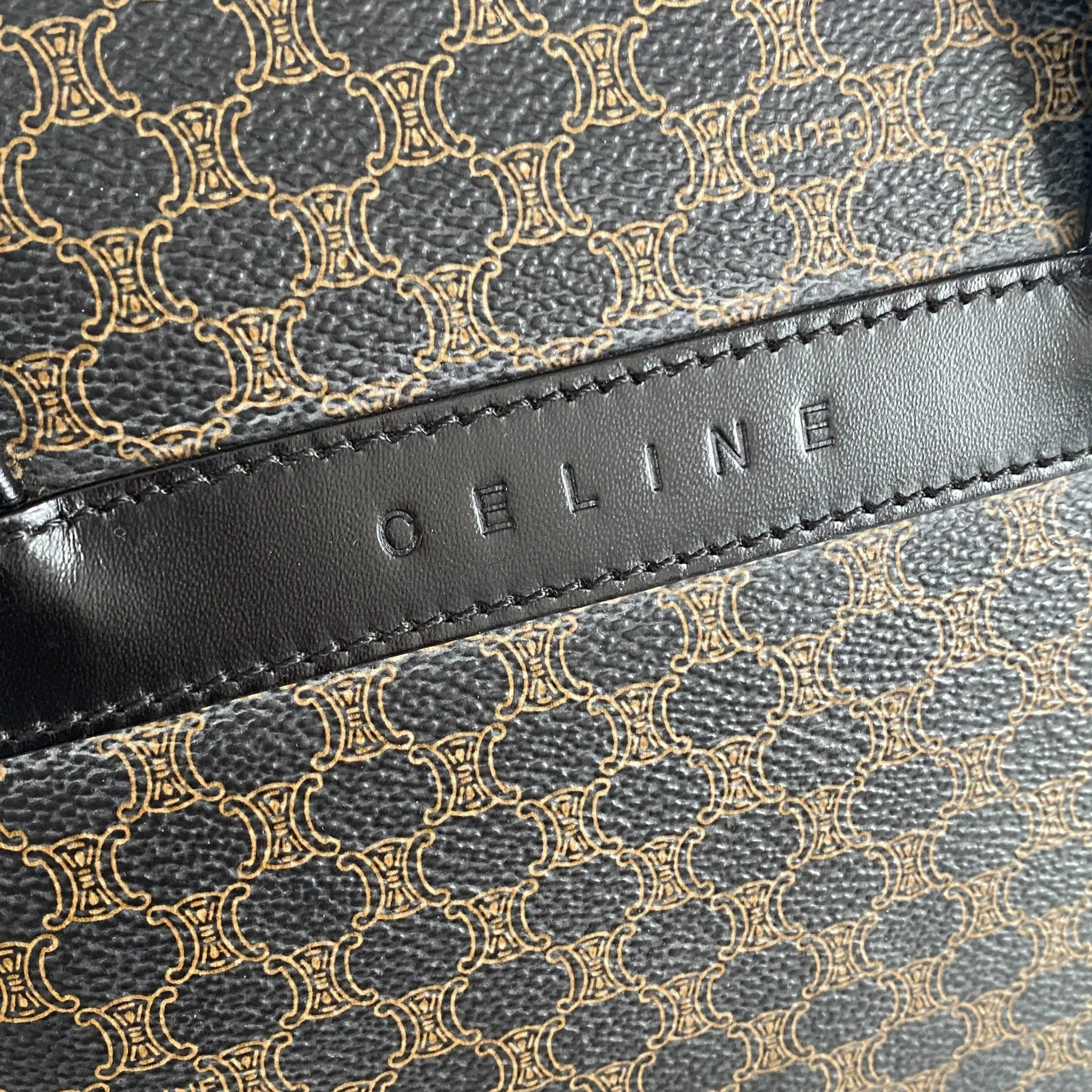 Macadam Triomphe Black Canvas Handle Bag