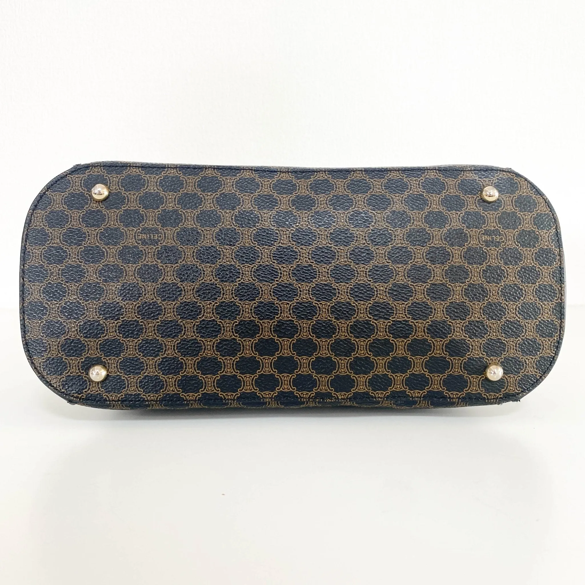 Macadam Triomphe Black Canvas Handle Bag