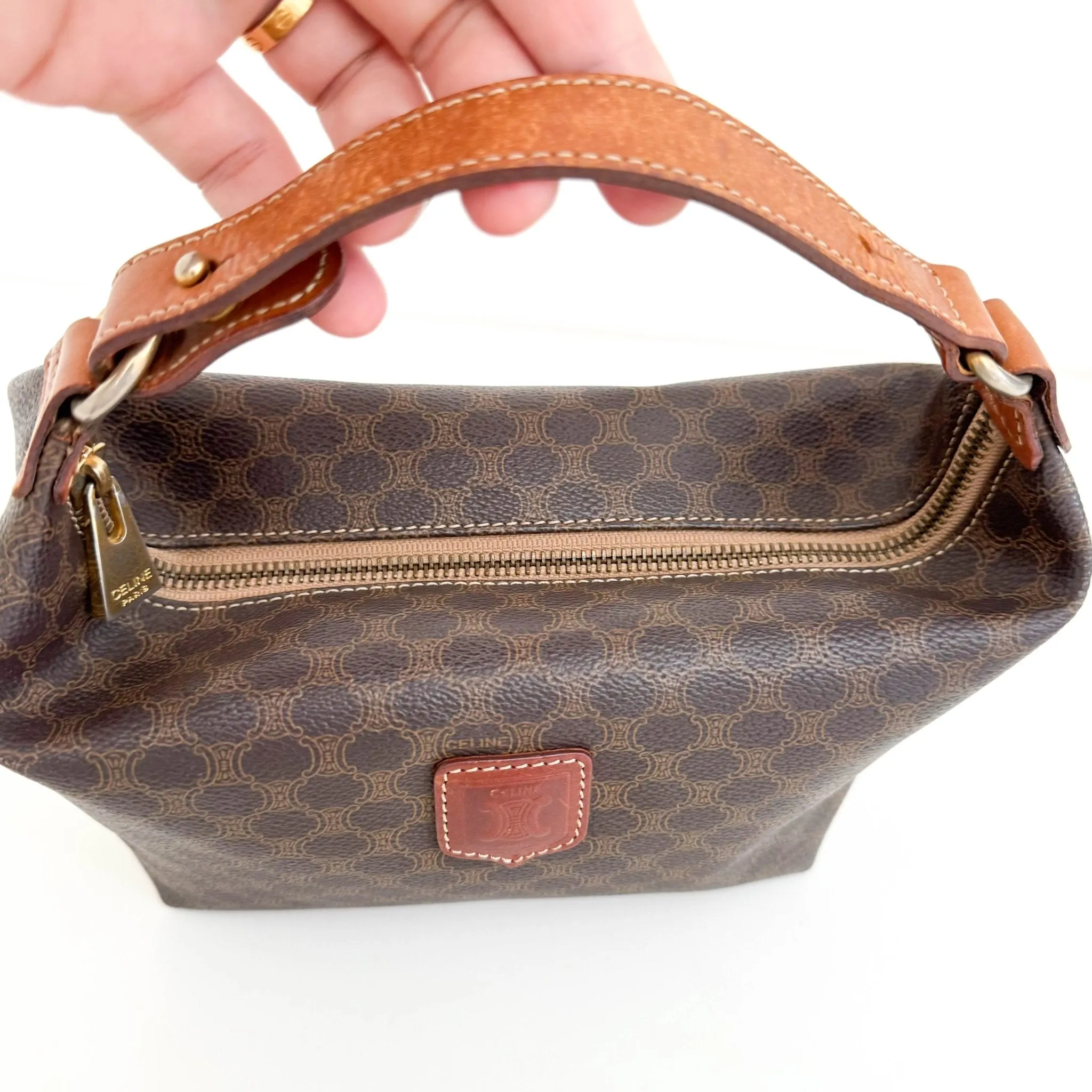 Macadam Triomphe Canvas Pochette Pouch Handbag