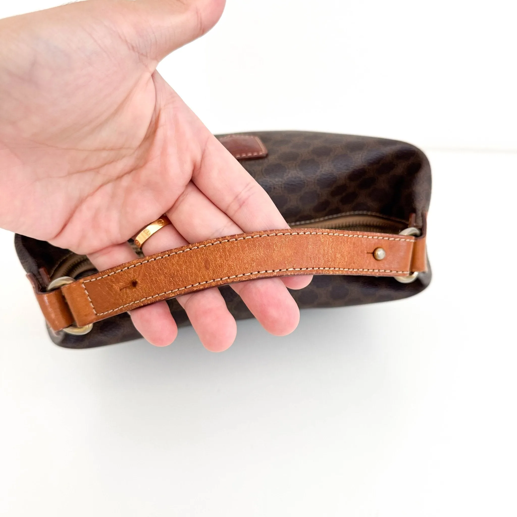 Macadam Triomphe Canvas Pochette Pouch Handbag