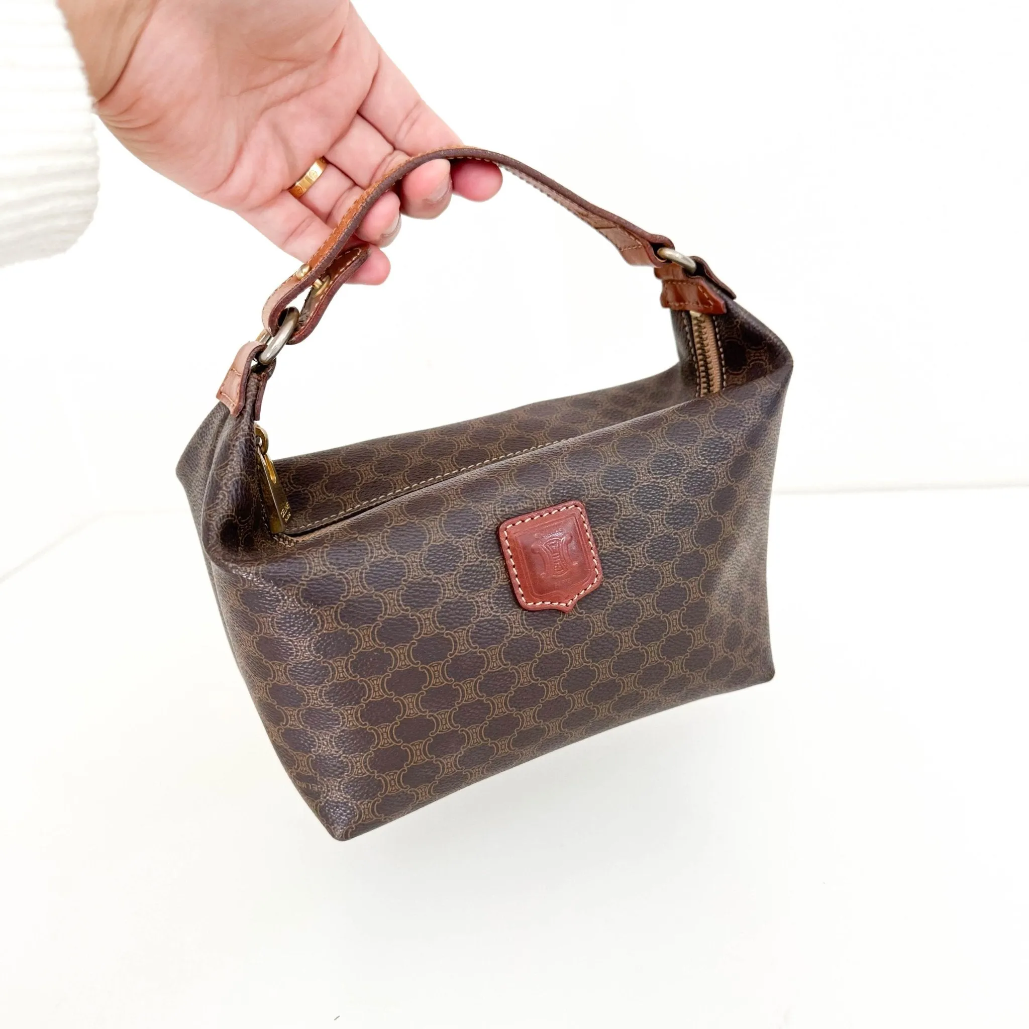 Macadam Triomphe Canvas Pochette Pouch Handbag