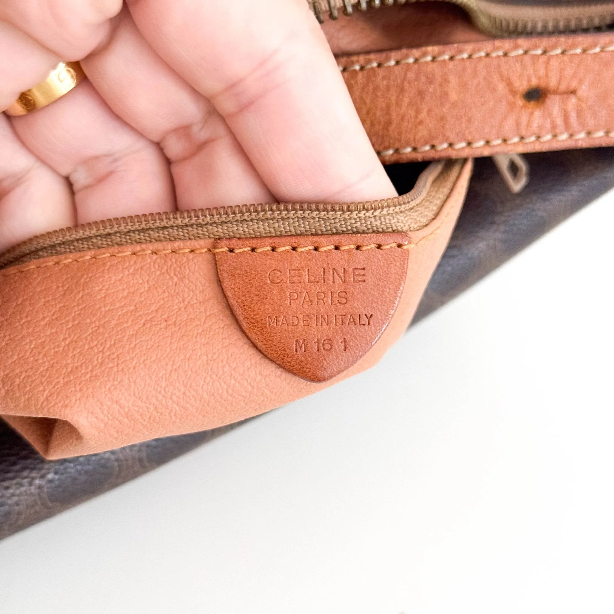 Macadam Triomphe Canvas Pochette Pouch Handbag