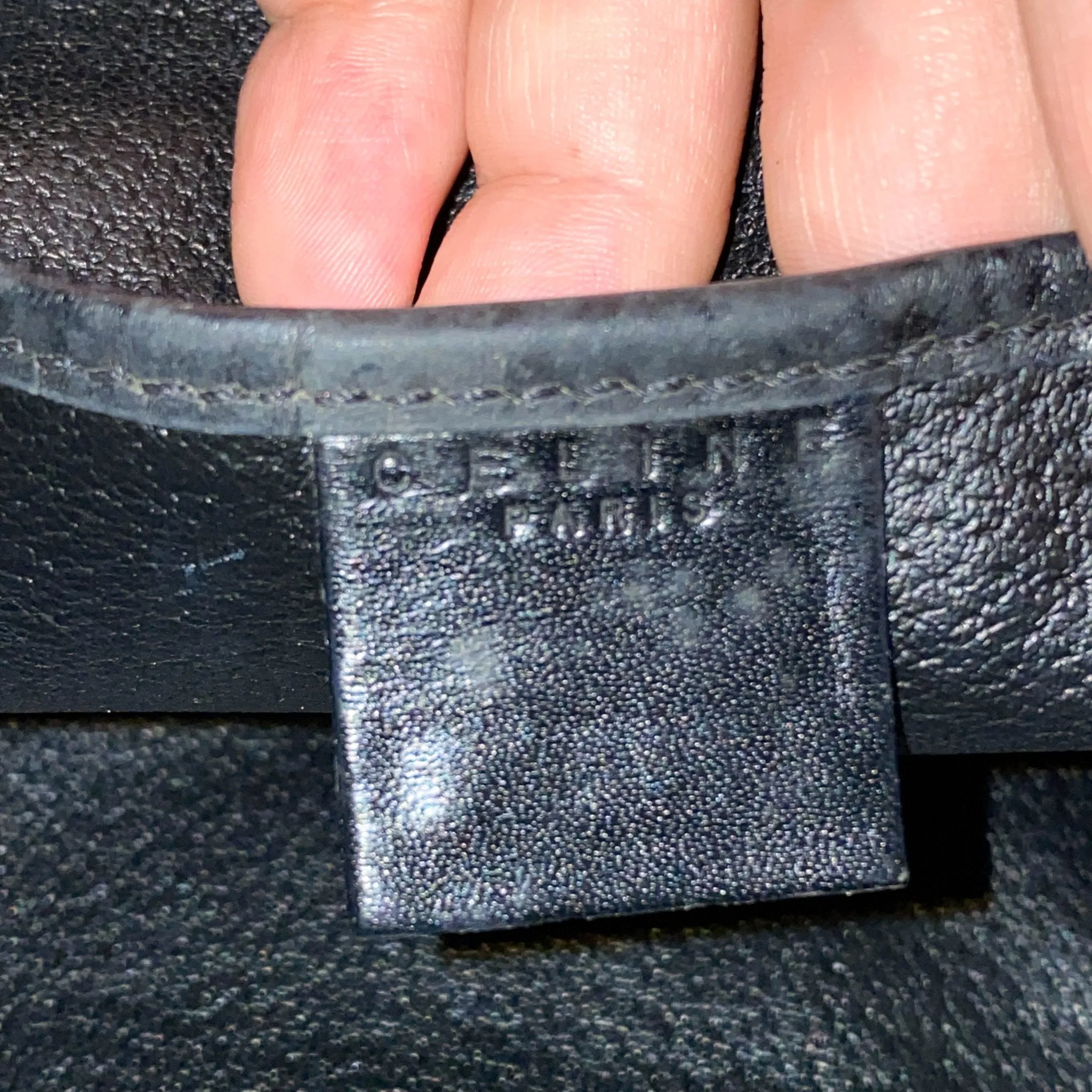 Macadam Triomphe Handle Pouch Bag