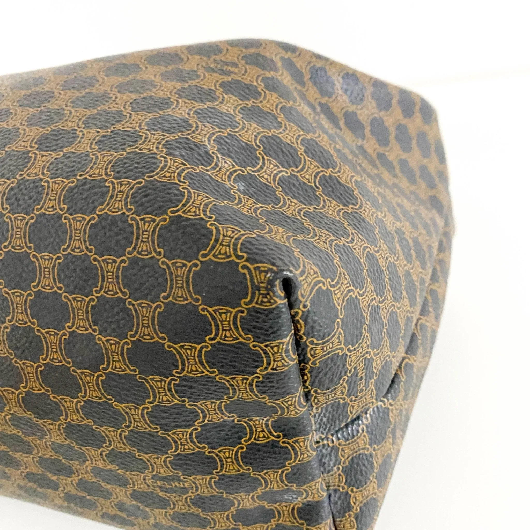 Macadam Triomphe Handle Pouch Bag