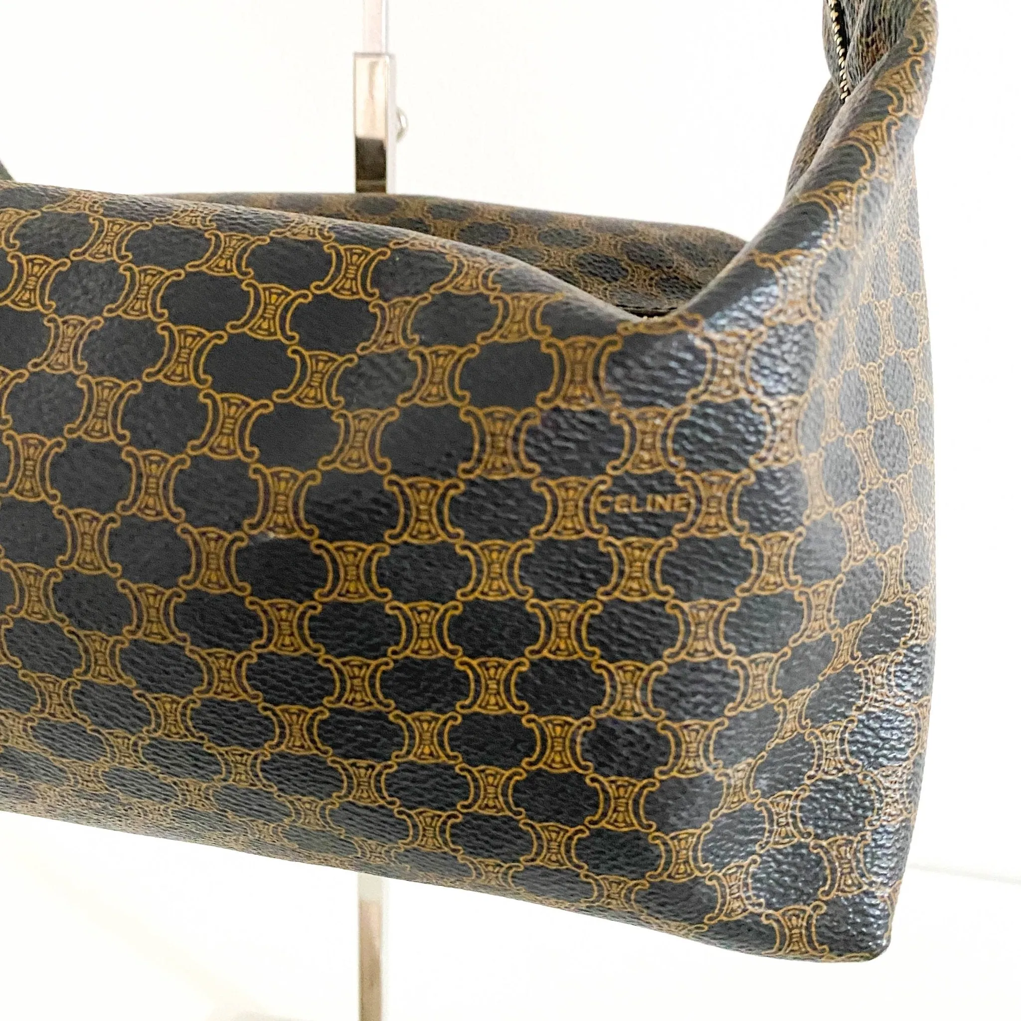 Macadam Triomphe Handle Pouch Bag
