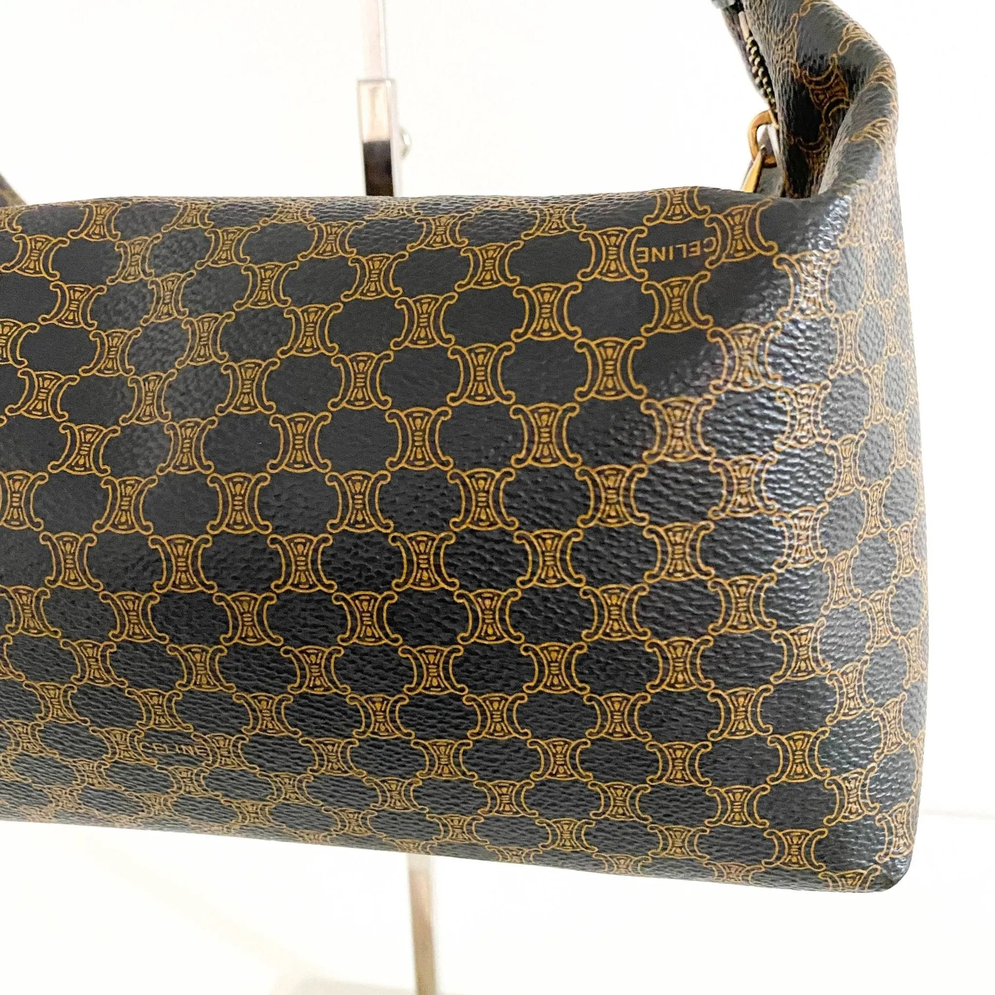 Macadam Triomphe Handle Pouch Bag