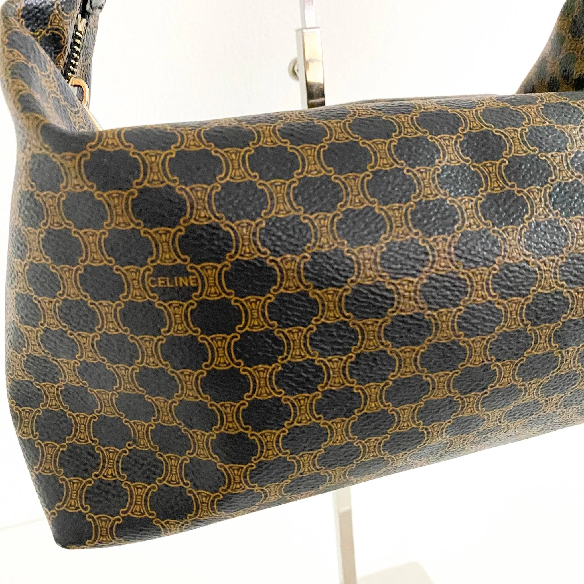 Macadam Triomphe Handle Pouch Bag