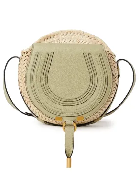 Marcie Basket Crossbody Bag in Faded Green