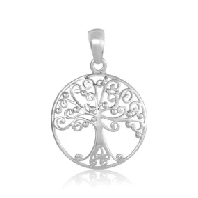Medium Round Oak Tree Pendant