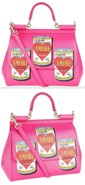 Medium Soup Can Print Sicily Bag