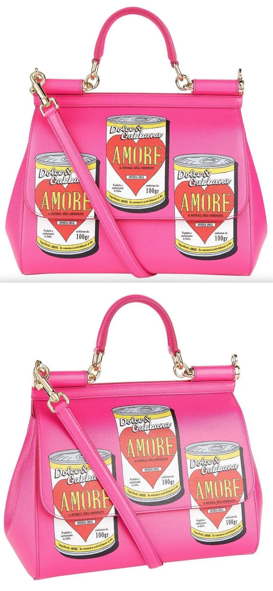 Medium Soup Can Print Sicily Bag