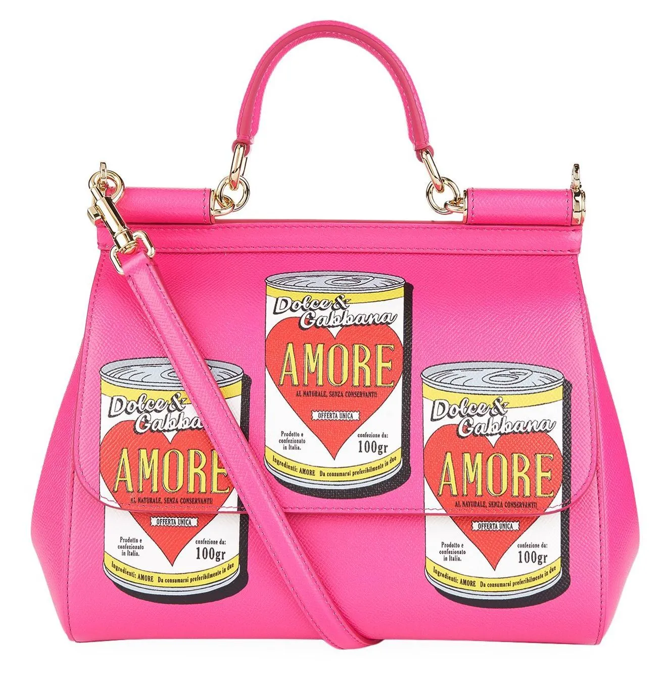 Medium Soup Can Print Sicily Bag