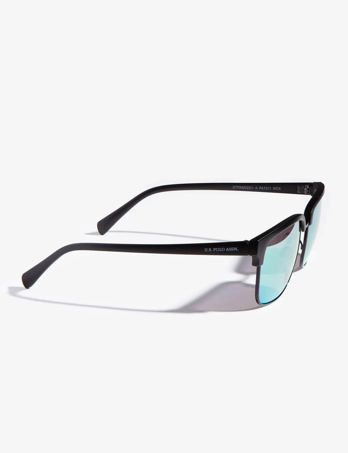 METAL RECTANGULAR TOP RIM AVIATOR SUNGLASSES