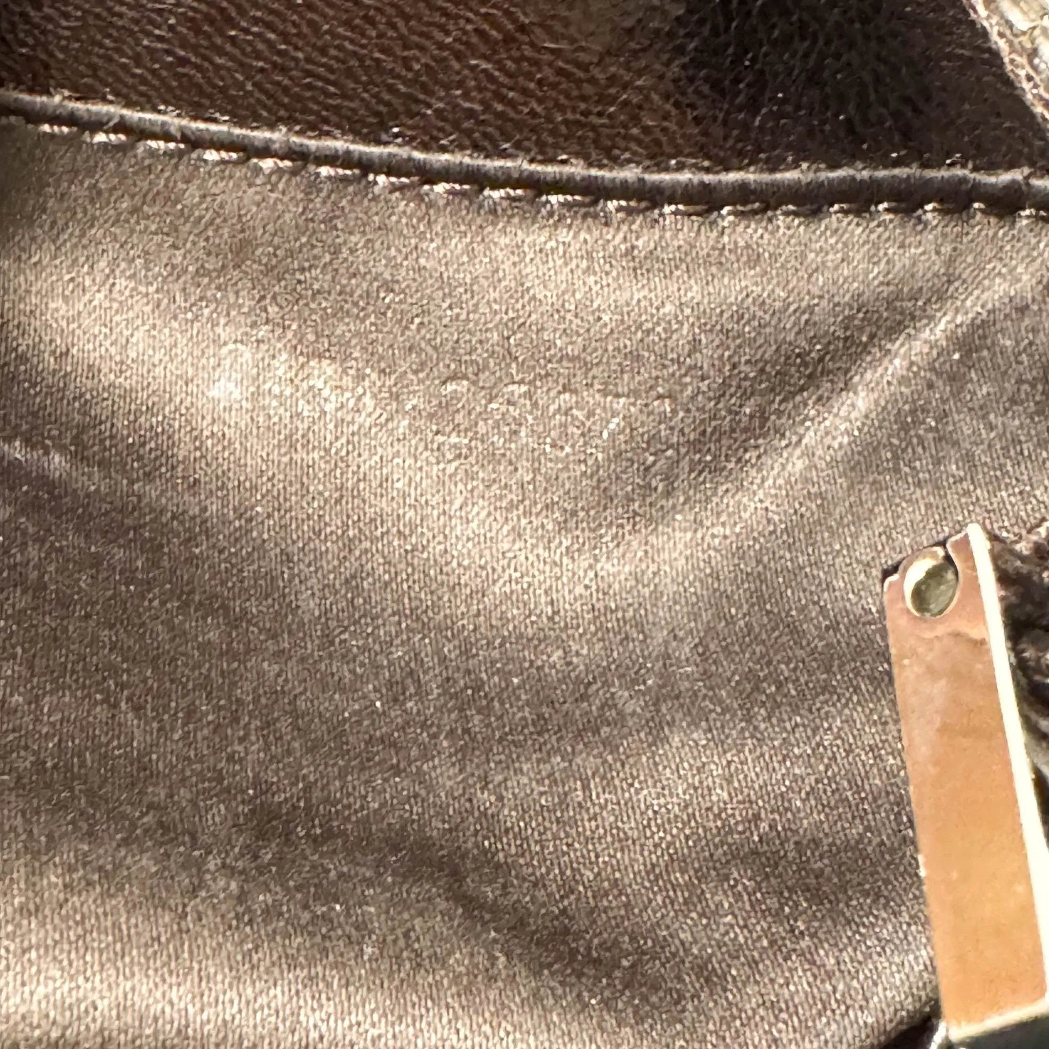 Mini Croissant Chocolate Brown Sequin Bag