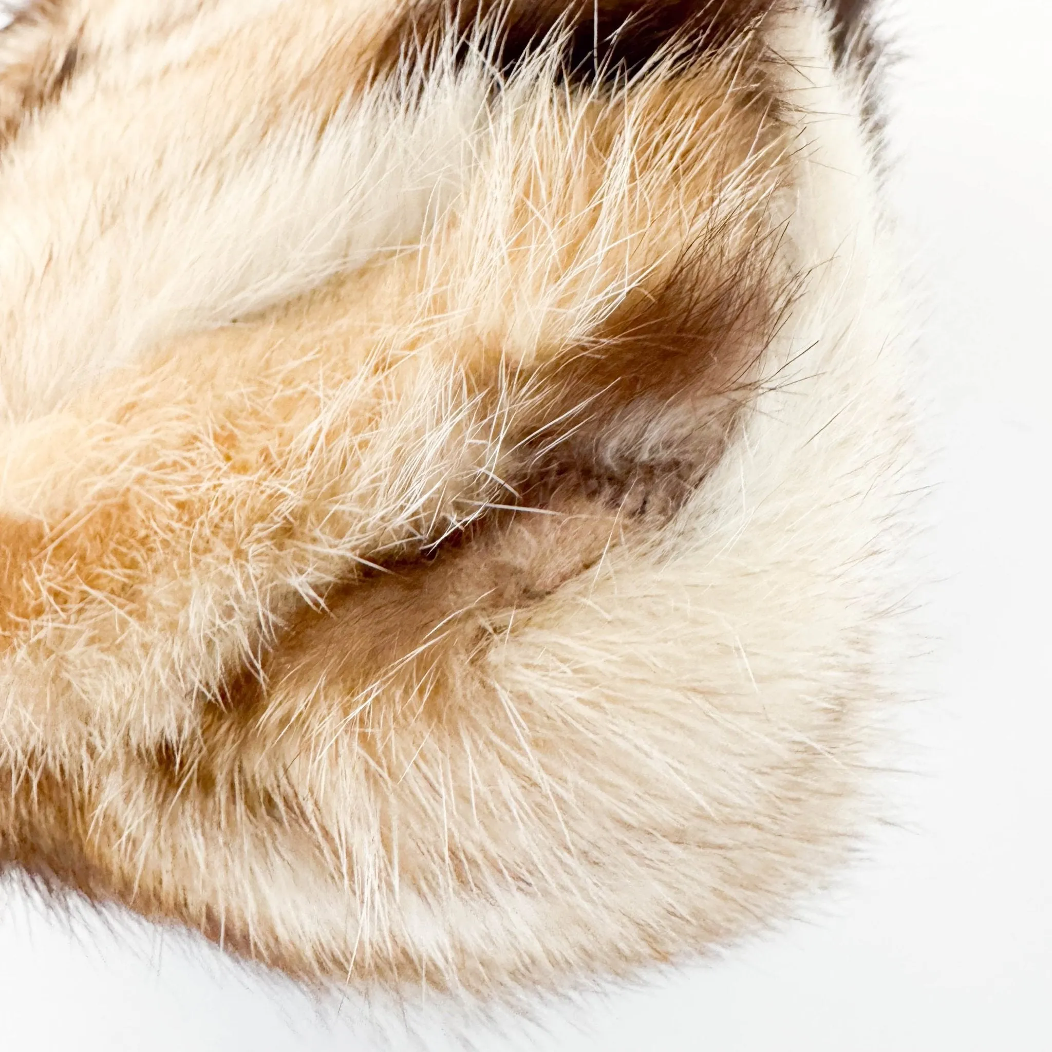 Mini Mamma Baguette Fur Shoulder Bag Rhinestone Hardware