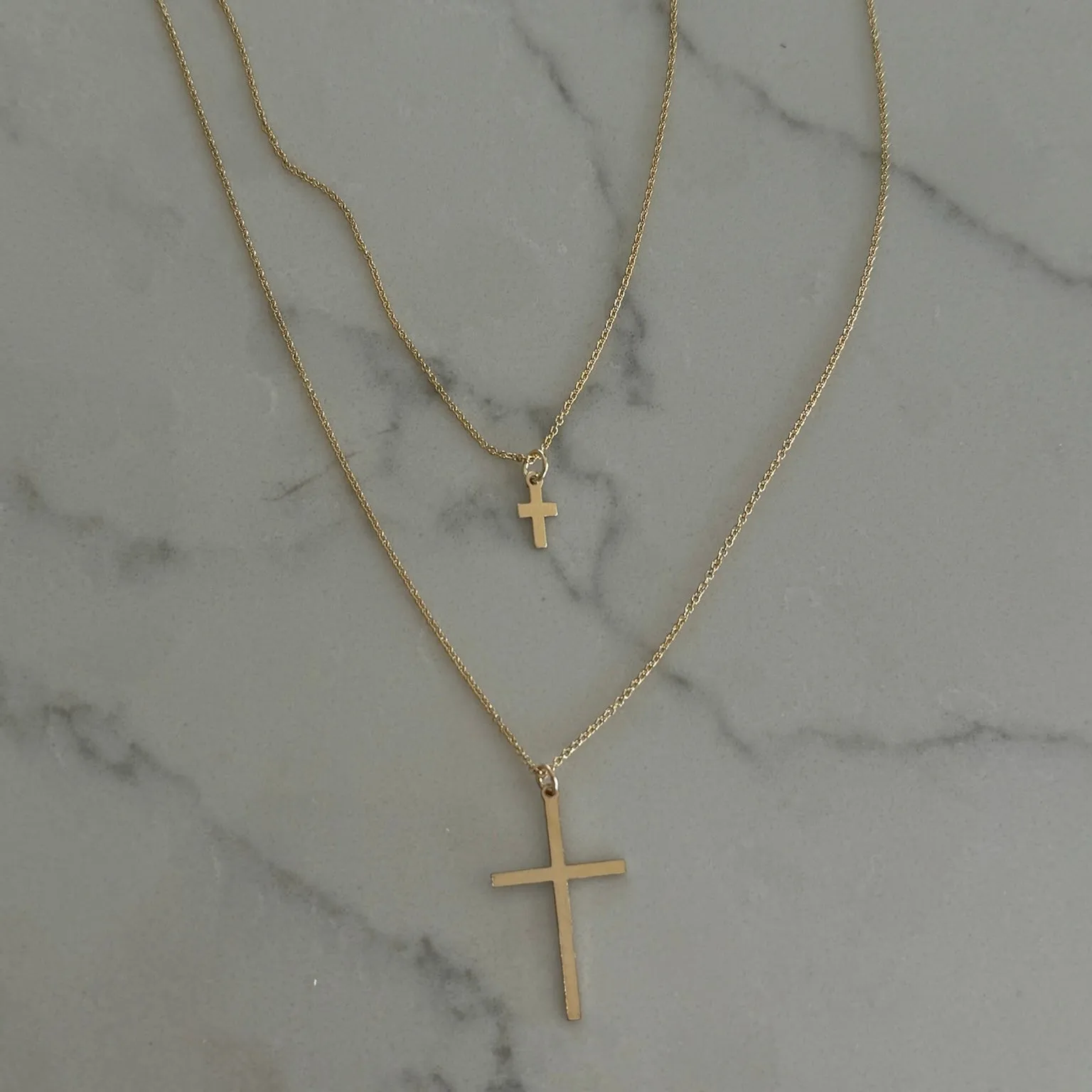 mommy   me cross necklaces