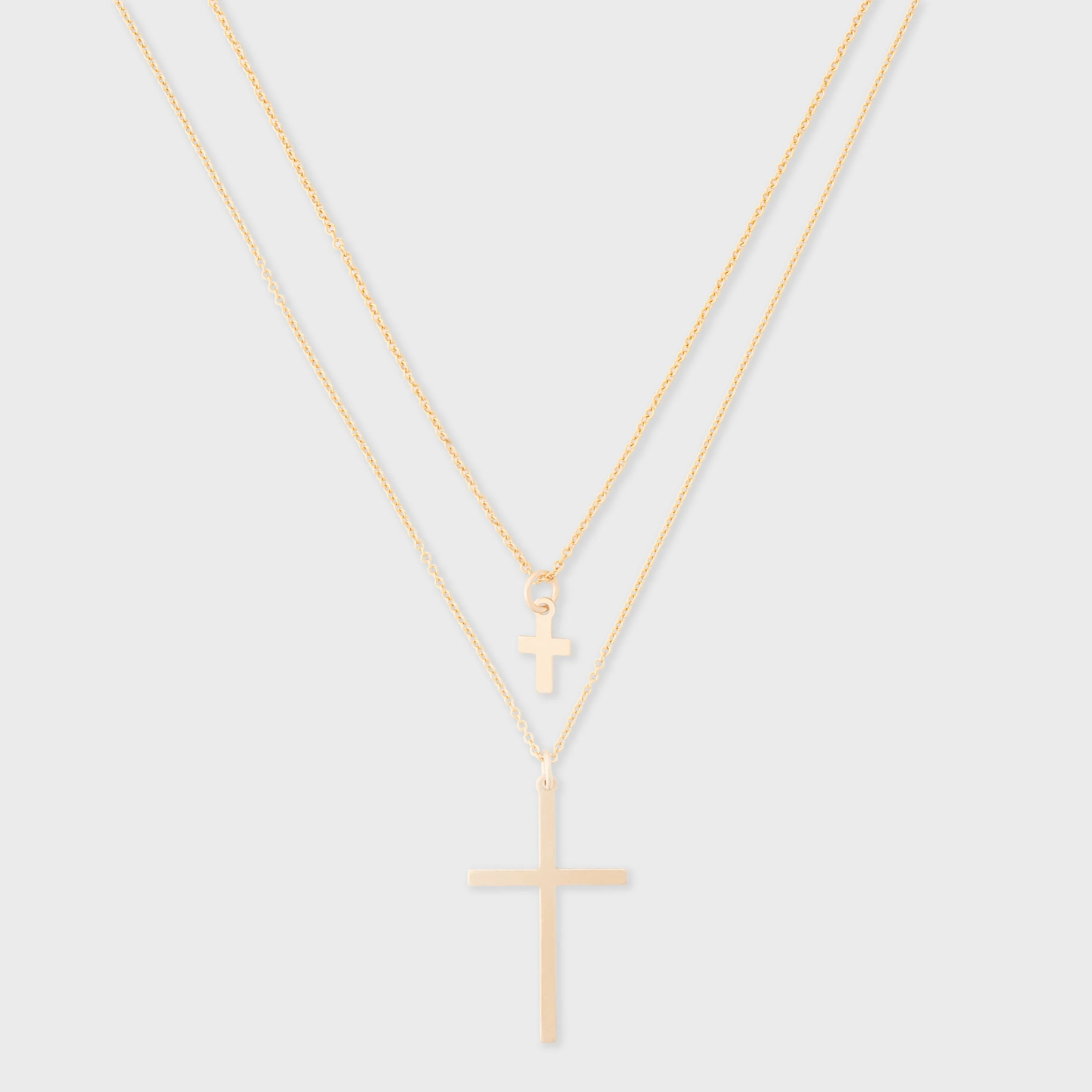 mommy   me cross necklaces