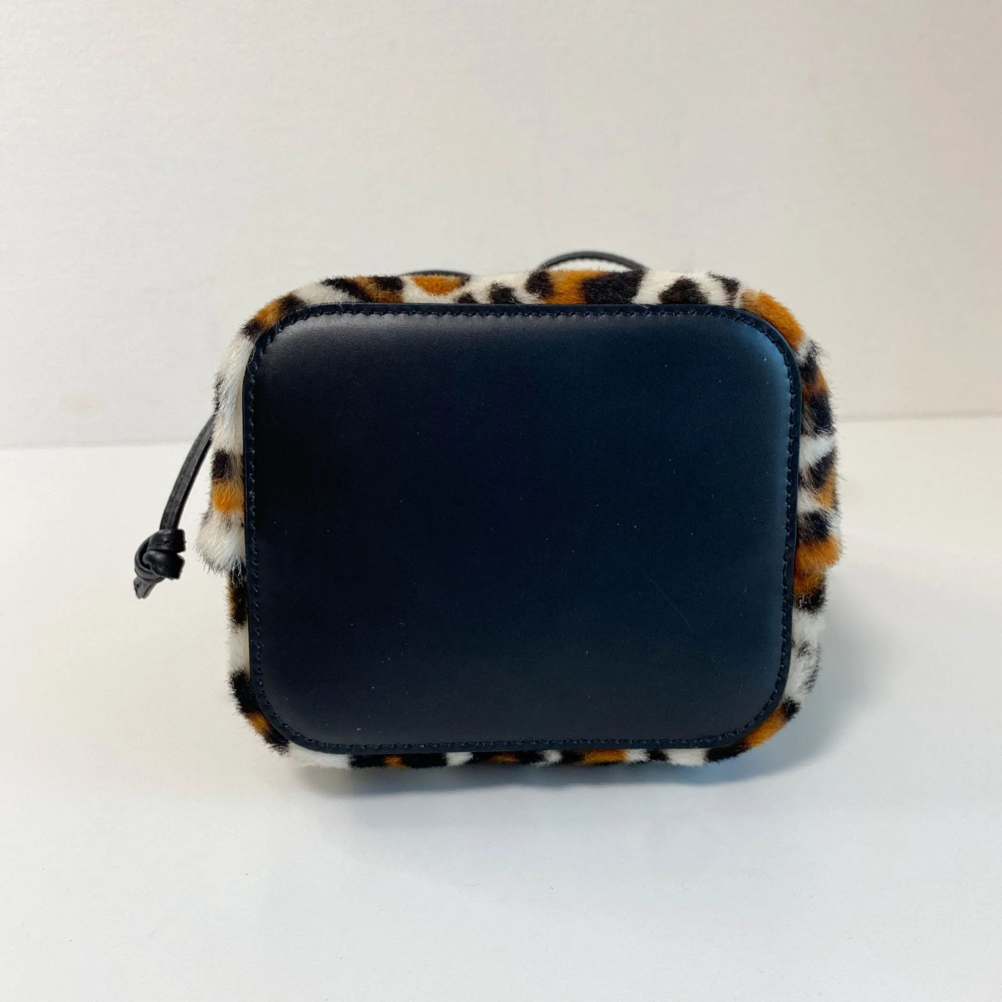 Mon Tresor Leopard Mini Bucket Bag