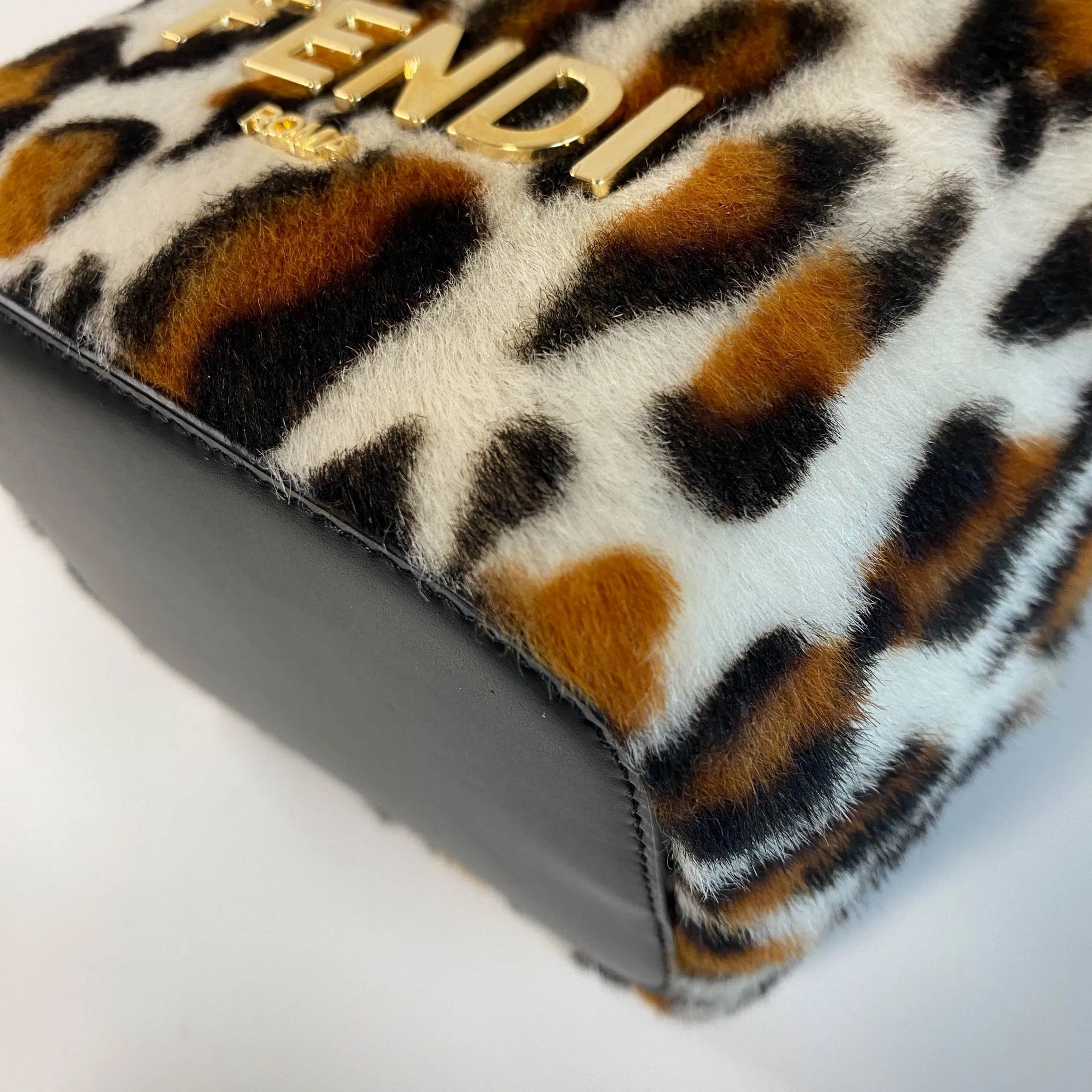 Mon Tresor Leopard Mini Bucket Bag
