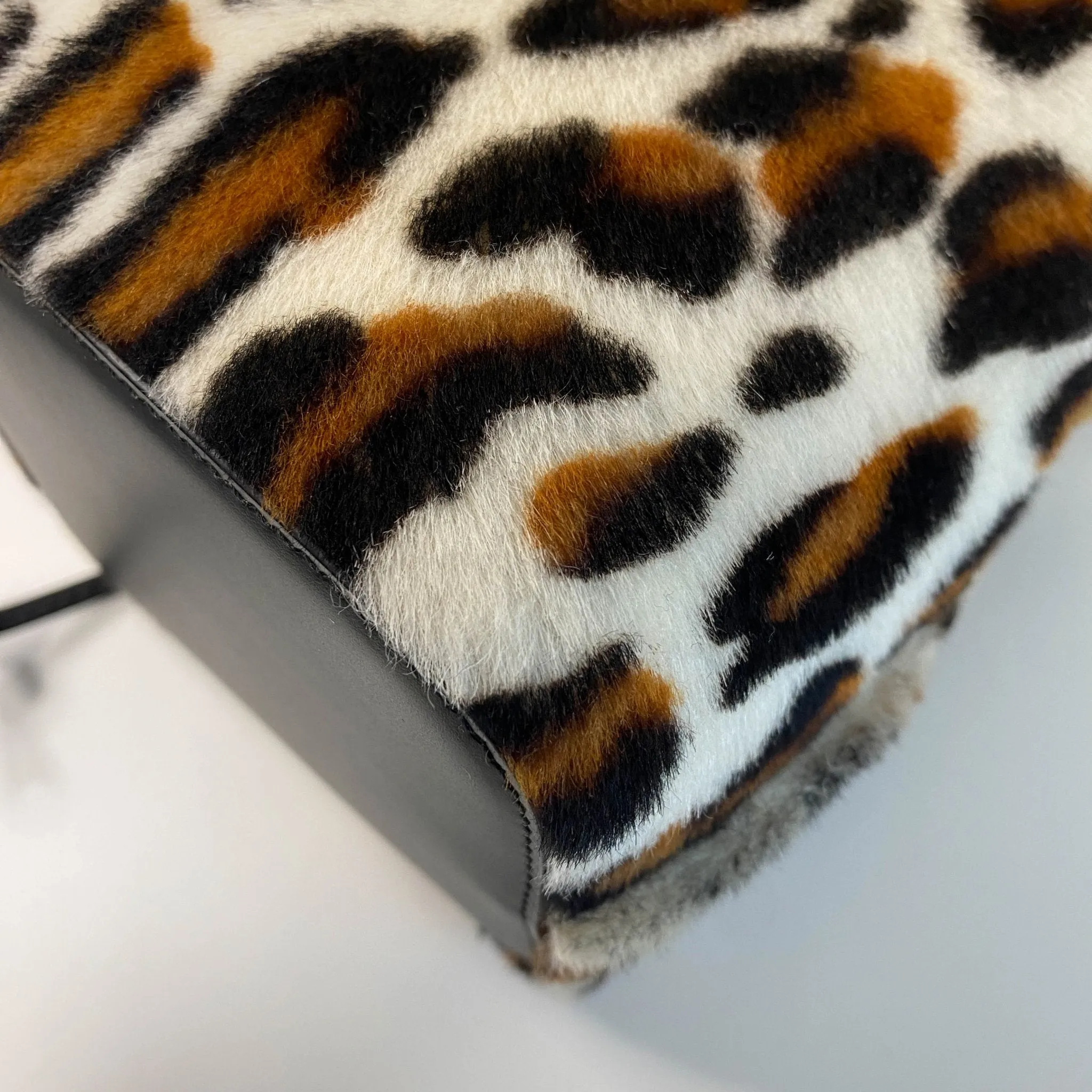 Mon Tresor Leopard Mini Bucket Bag