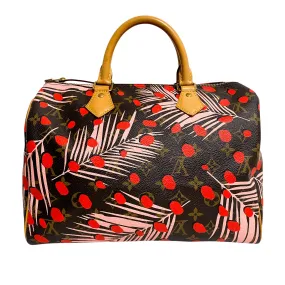 Monogram Jungle Dots Speedy 30 Sugar Pink Poppy