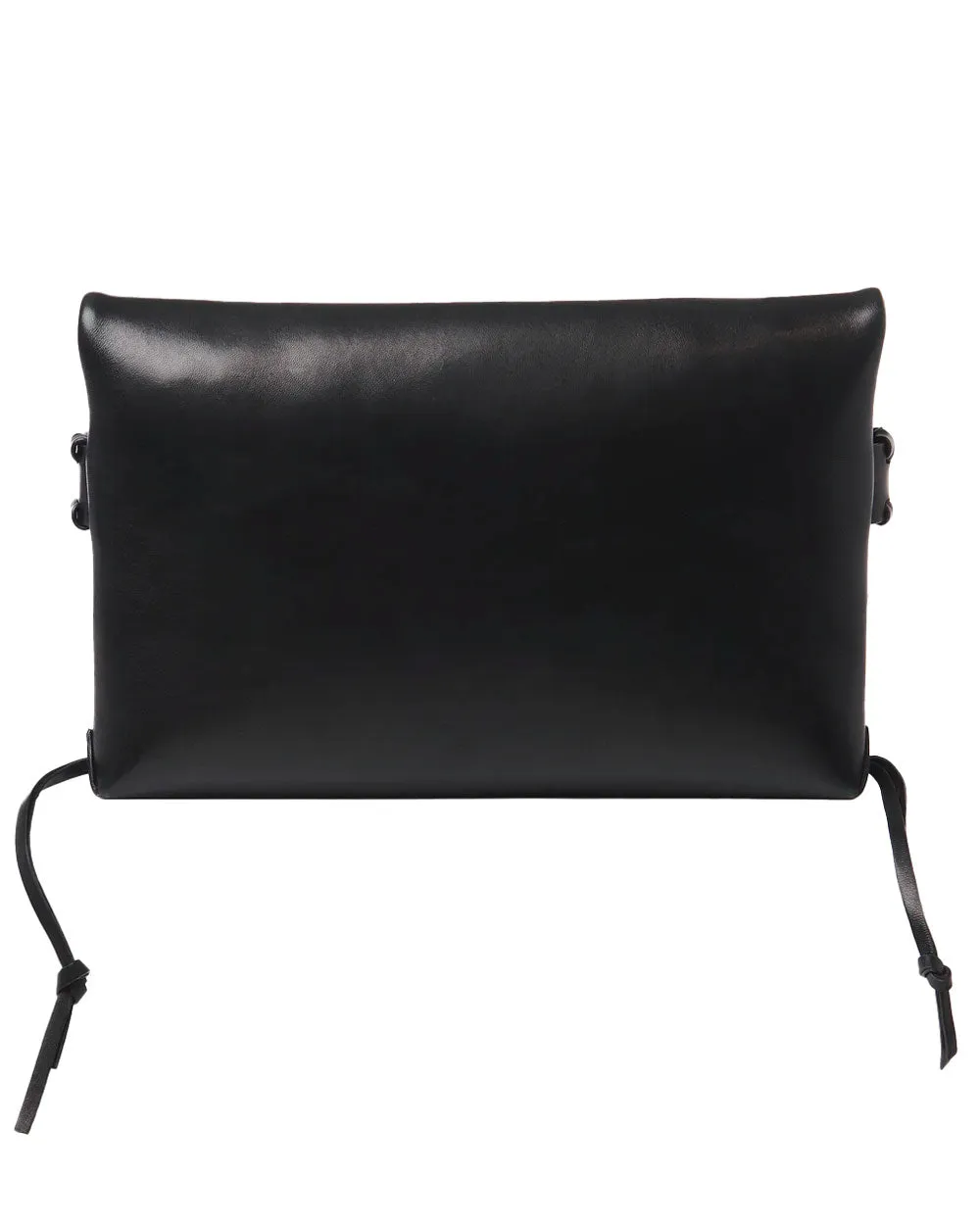 Mony Embellished Fold Over Clutch in Black