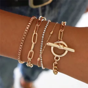 Multi Layer Geo Bracelet Set