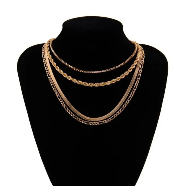 Multi-Layer Necklaces Set