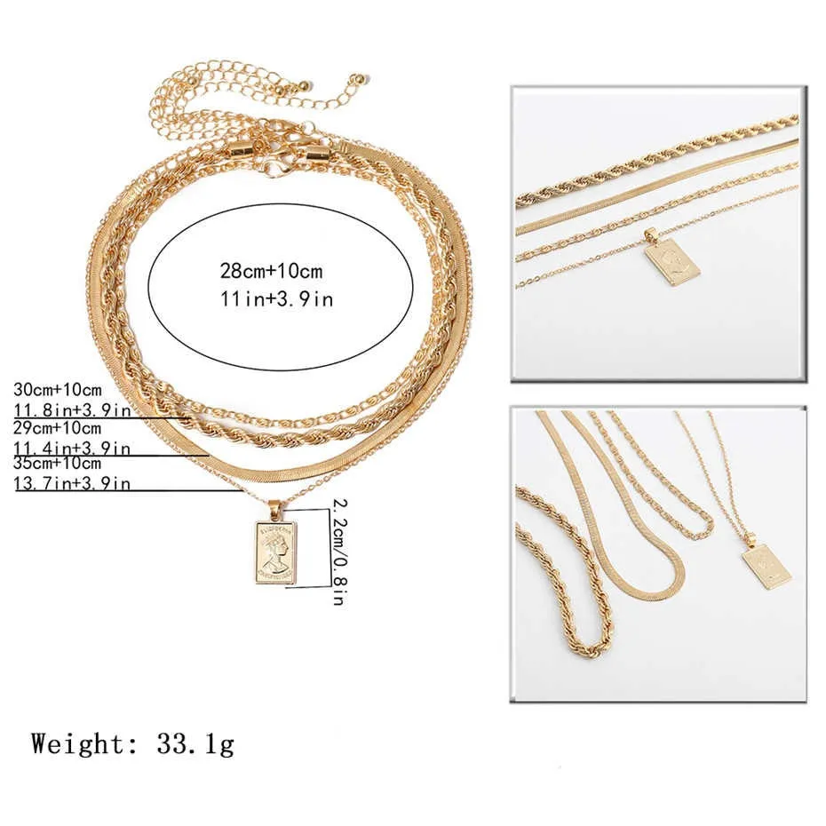 Multi-Layer Necklaces Set