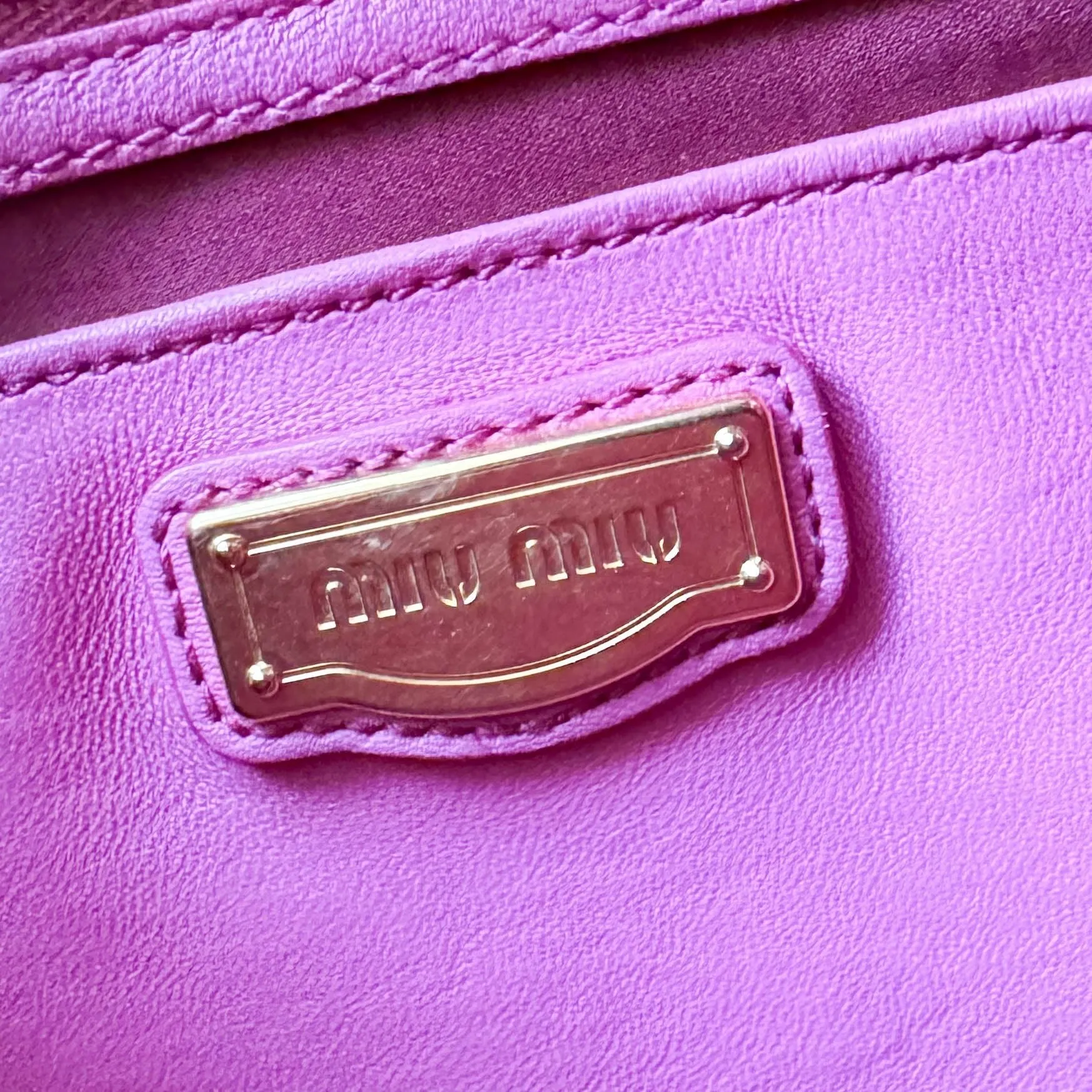 Nappa Matelassé Leather Top Handle Shoulder Bag Pink