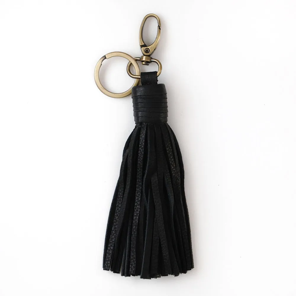 Nelly Tassel Keyring - Black