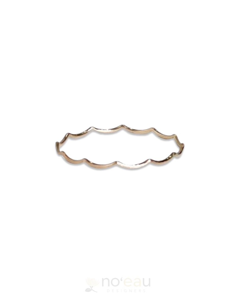 NOEAU - 14K Goldfilled Wave Bangle